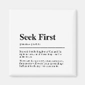 Matteüs 6:33-34 Zoek eerst Magneet (Voorkant)