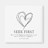Matteüs 6:33 Zoek eerst het Koninkrijk van God Magneet (Voorkant)