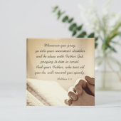 Matteüs 6:6 Wanneer u bidt Christelijke Bijbel Kaa (Staand voorkant)