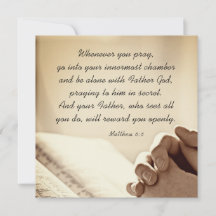 Matteüs 6:6 Wanneer u bidt Christelijke Bijbel Kaa