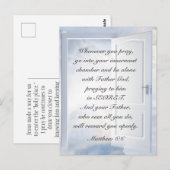 Matteüs 6:6 Wanneer u bidt Christelijke Bijbelvers Briefkaart (Voorkant / Achterkant)