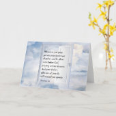 Matteüs 6:6 Wanneer u bidt Christelijke Bijbelvers Kaart (Gele Bloem)