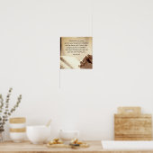 Matteüs 6:6 Wanneer u bidt Christelijke Bijbelvers Poster (Keuken)