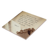 Matteüs 6:6 Wanneer u bidt Christelijke Bijbelvers Tegeltje (Zijkant)