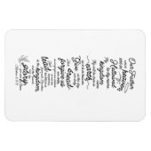 Matteüs 6:9-13 Het Gebed van de Heer Bijbel vers Magneet (Horizontaal)