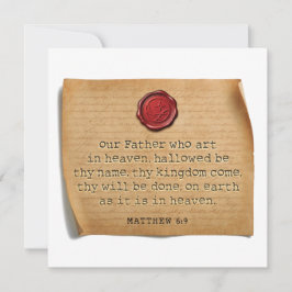 MATTEÜS 6:9 - Persoonlijke Notitiekaart Notitiekaartje