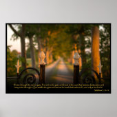 Matteüs 7:13-14 Christelijk Bijbelvers Poster (Voorkant)