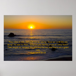 Matteüs 8:25-26 poster