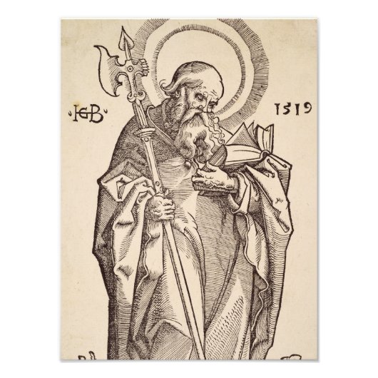 Matteüs van Christus en de apostelen Foto Afdruk (Voorkant)