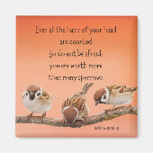 Mattheüs 10:30-31 2" Magneet (Voorkant)