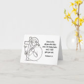 Mattheüs 11:28 Gij allen, die de Schrift bewerkt Kaart (Gele Bloem)