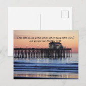 Mattheus 11:28 Voorspoedig Herstel Briefkaart (Voorkant / Achterkant)