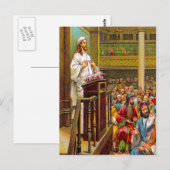Mattheüs 13:53-58 Jezus onderwijst in de synagoge  Briefkaart (Voorkant / Achterkant)