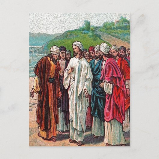 Mattheüs 16:13-14 Wie Mannen doet, zegt dat ik bri Briefkaart (Voorkant)