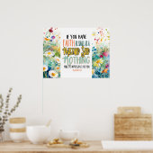 Mattheüs 17:20 Geloof als mosterdzaadbijbelvers Poster (Keuken)