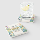 Mattheüs 17:20 Geloof als mosterdzaadbijbelvers Stenen Onderzetter (Zijkant)