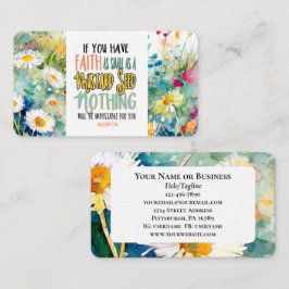 Mattheüs 17:20 Geloof als mosterdzaadbijbelvers Visitekaartje