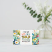 Mattheüs 17:20 Geloof als mosterdzaadbijbelvers Visitekaartje (Staand voorkant)