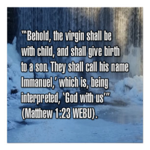 Mattheus 1:23 WEBU Perfect Poster