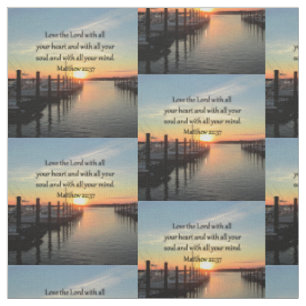 MATTHEÜS 22:37 SUNRISE SCRIPTUUR VERS ONTWERP STOF