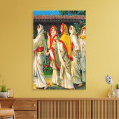 Mattheüs 25:1-13 De dwaze en wijze maagd canvas (Insitu (Woonkamer))