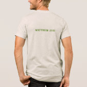 MATTHEÜS 25-35 SCHRIFT T-SHIRT/ TRI-B Tri-Blend SHIRT (Achterkant)