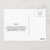 Mattheüs 25:40 Gij hebt het mij gedaan Briefkaart (Achterkant)