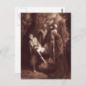 Mattheüs 27:57-61 Jezus wordt begraven in een graf Briefkaart (Voorkant / Achterkant)