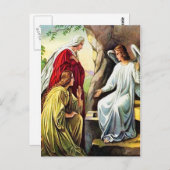 Mattheüs 28:1-7 Hij is niet hier, Hij is opgestaan Briefkaart (Voorkant / Achterkant)