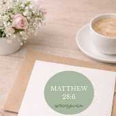 Mattheüs 28:6 – Hij Is Opgewekt Pasen Sticker