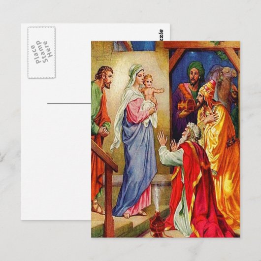 Mattheüs 2:1-12 Wijze Mannen reizen naar het brief Briefkaart (Voorkant / Achterkant)