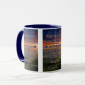 Mattheüs 5:11 KJV Bijbelvers Pic Two-Tone Mok (Voorkant links)