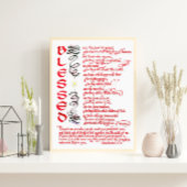 Mattheüs 5 3 12 Gezegend Christelijk Bijbelvers Poster