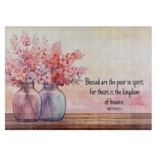 Mattheüs 5:3 Snijplank (Voorkant)