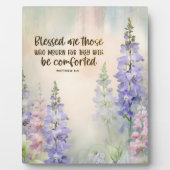 Mattheüs 5:4 Zalig zijn zij die treuren Begenadigi Fotoplaat (Voorkant)