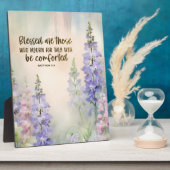 Mattheüs 5:4 Zalig zijn zij die treuren Begenadigi Fotoplaat (Zijkant)