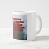 Mattheus 6:14-15 WEBU Mug Grote Koffiekop (Voorkant rechts)