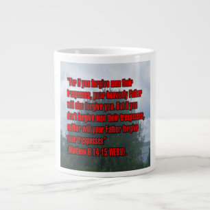 Mattheus 6:14-15 WEBU Mug Grote Koffiekop