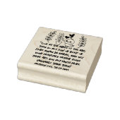 Mattheüs 6:26 28-29 Aanmoediging van kamerplanten Rubberstempel (Stempel)