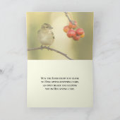 Mattheüs 6:26 De vogels zaaien en oogsten nog niet Kaart (Binnen)