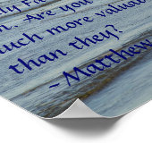 Mattheüs 6:26 Poster (Hoek)