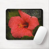 Mattheüs 6:28-29 Hibiscus Mousepad Muismat (Met muis)