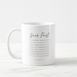 Mattheüs 6:33-34 Zoek eerst het Koninkrijk van God Koffiemok