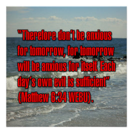 Mattheus 6:34 WEBU Perfect Poster