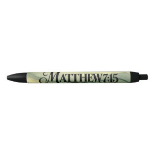Mattheus 7:15 zwarte inkt pen
