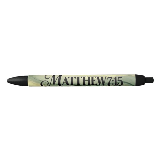 Mattheus 7:15 zwarte inkt pen (Voorkant)