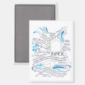 Mattheüs 7 24 27 Huis op de Rots Bijbelvers Magneet (Voorkant / Achterkant)