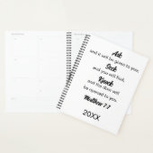 Mattheüs 7:7 Vraag Zoekt Klop Bijbelvers Planner (Display)