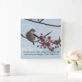 Matthew 10:29 bijbelwandklok vierkante klok (Huis)