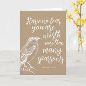 Matthew 10:31 JW Aanmoediging gevouwen Kaart (Gele Bloem)